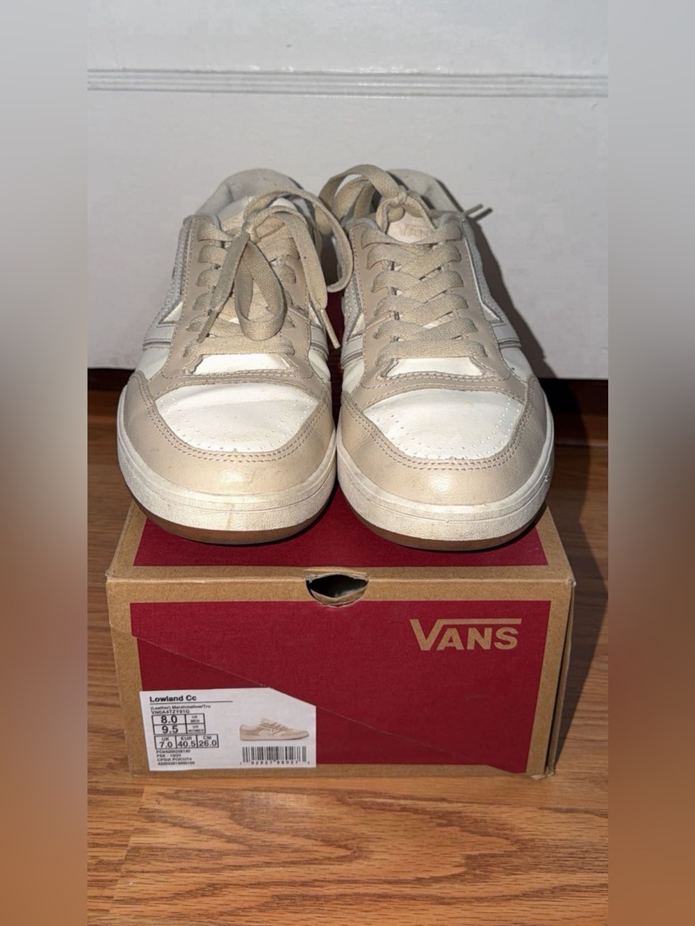Vans Lowland CC Sneakers in Beige and White, Unisex